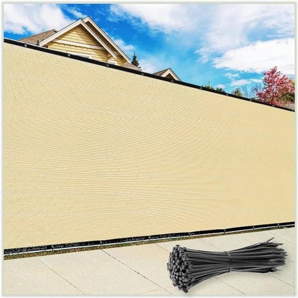 3' x 10' Balcony Railing Shade Fabric Deck Fence Privacy Screen Tarp Plant - Picture 1 of 7